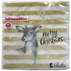 Joulu|Lautasliinat>Ilmapallokeskus Balloon Center Oy Part of Toyrock Group, Tiilipojanlenkki 9, 01720 VANTAA, www.ilmapallokeskus.fi Merry Christmas kauris lautasliina 33 x 33 cm 20 kpl/pkt