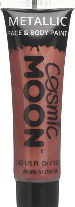 Kasvovärit|Festarit>Smiffys II Ltd., New Lane, Leeds, LS11 5DZ United Kingdom, www.smiffys.com Metallinhohtoinen kasvoväri punainen 12 ml