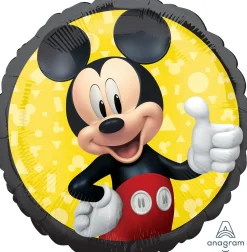 Pienet Foliopallot|Vappu>Anagram International Inc, 7700 Anagram Drive, MN 55344-7307, USA, http://www.anagramballoons.com/ Mikki Hiiri iloisena foliopallo