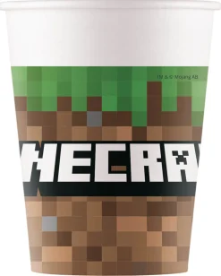 Minecraft|Lasit Ja Mukit>Procos S.A., 56th KLM Paleas Ethnikis, 320-11 Inofita Greece, www.procos.gr Minecraft pahvimuki 200 ml 8 kpl/pkt
