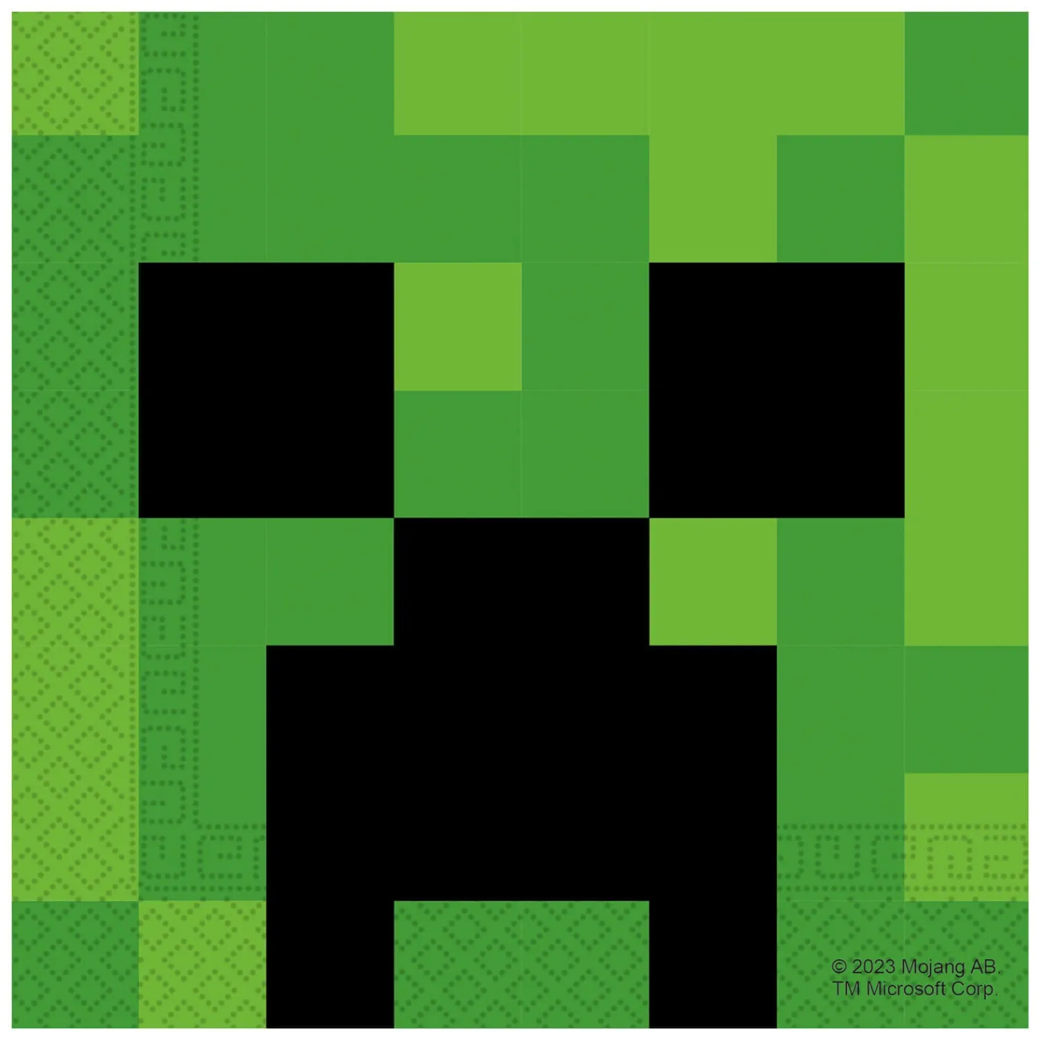 Minecraft|Lautasliinat>Procos S.A., 56th KLM Paleas Ethnikis, 320-11 Inofita Greece, www.procos.gr Minecraft suuri lautasliina 33 x 33 cm 20 kpl/pkt