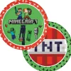 Minecraft|Lautaset>Procos S.A., 56th KLM Paleas Ethnikis, 320-11 Inofita Greece, www.procos.gr Minecraft suuri pahvilautanen 23 cm 8 kpl/pkt