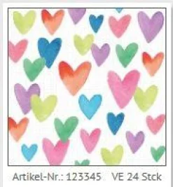 Muut Juhlatarvikkeet|Kortit>Artebene Gmbh Mini onnittelukortti - Sydämiä