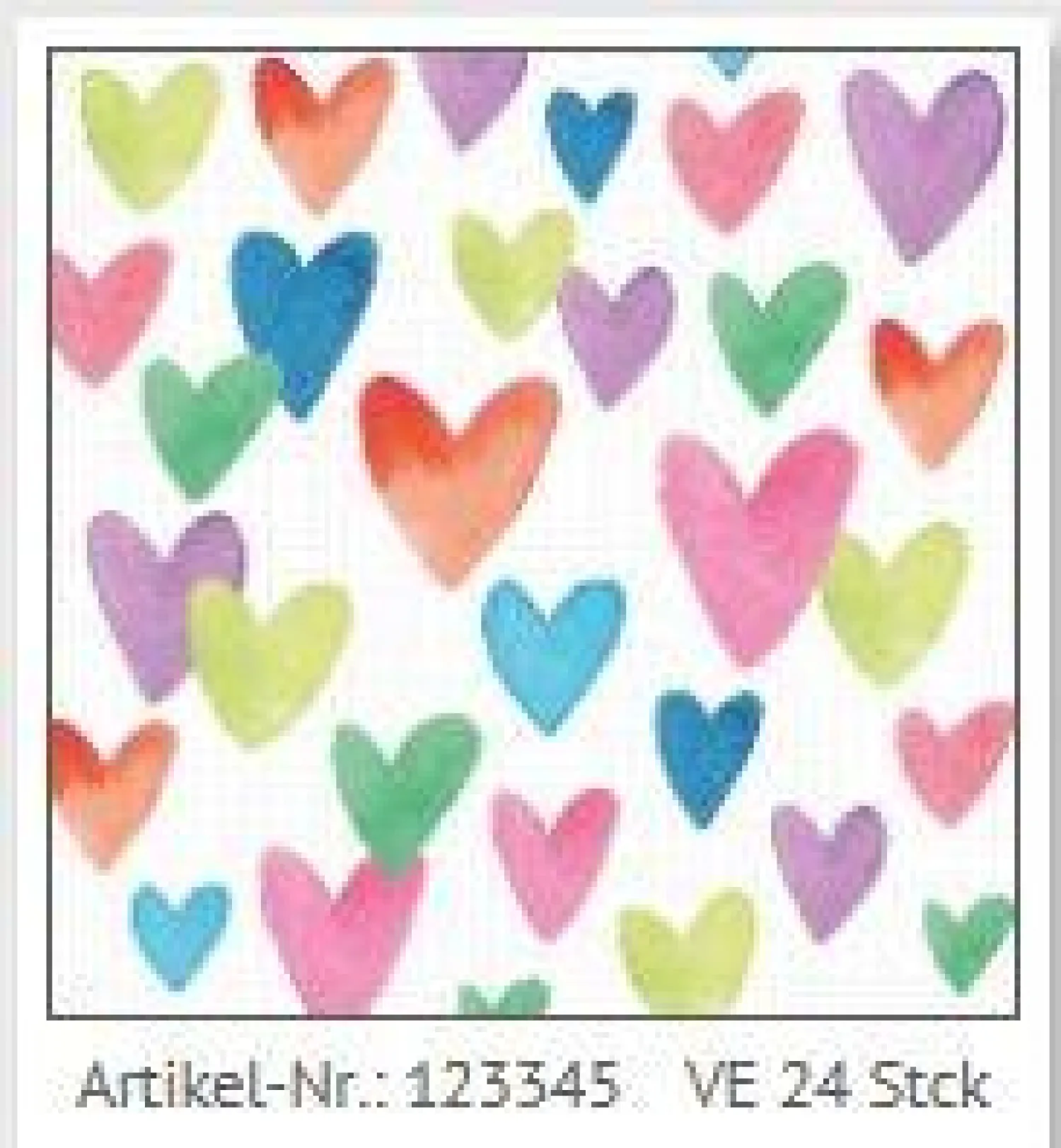 Muut Juhlatarvikkeet|Kortit>Artebene Gmbh Mini onnittelukortti - Sydämiä