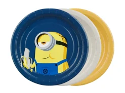 Lautaset>PartyDeco sp. z o.o. sp. k., ul. Kolumba 1, 70-035 Szczecin, www.partydeco.com Minion pieni pahvilautanen 18 cm 6 kpl/pkt