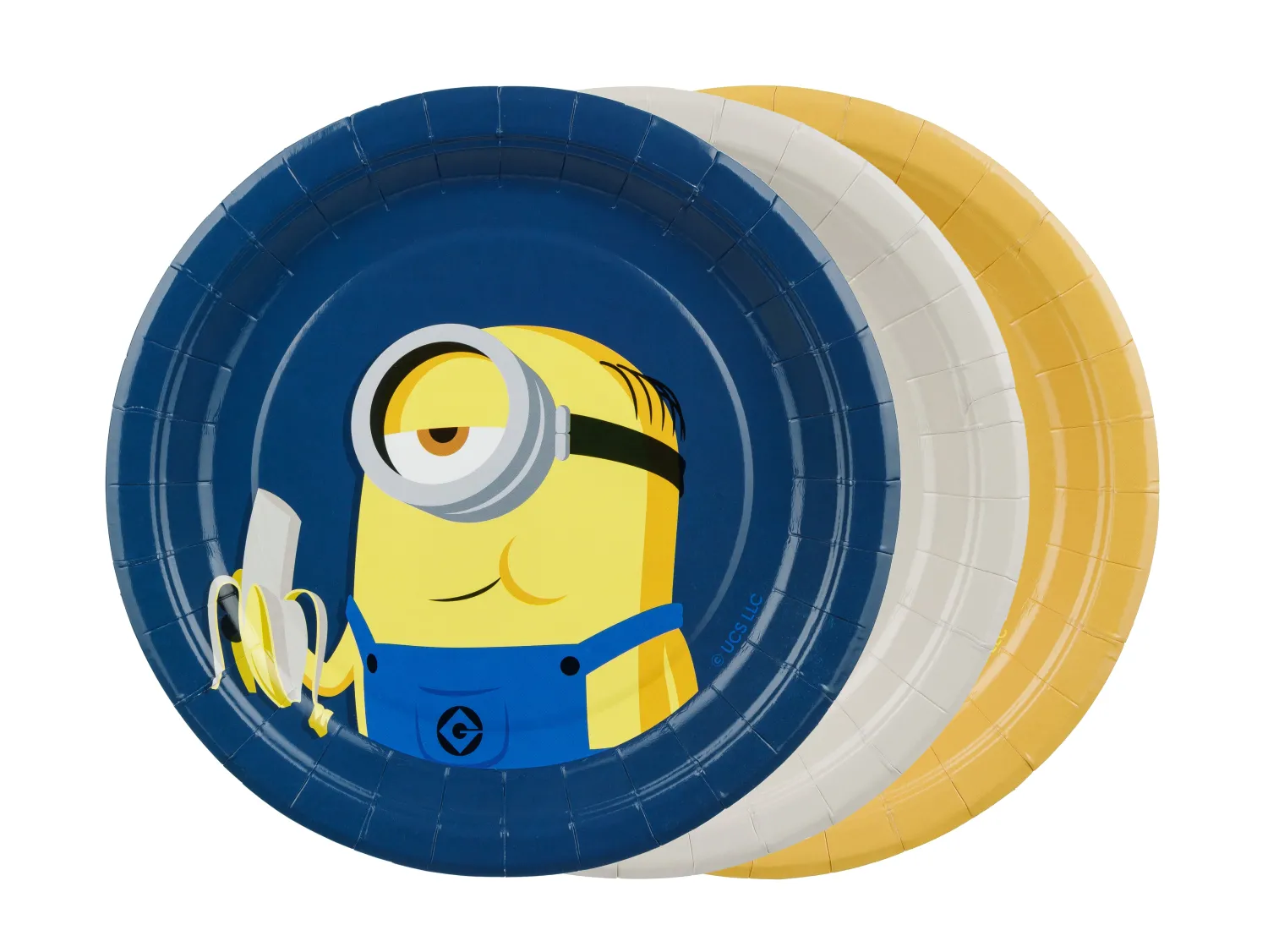 Lautaset>PartyDeco sp. z o.o. sp. k., ul. Kolumba 1, 70-035 Szczecin, www.partydeco.com Minion pieni pahvilautanen 18 cm 6 kpl/pkt