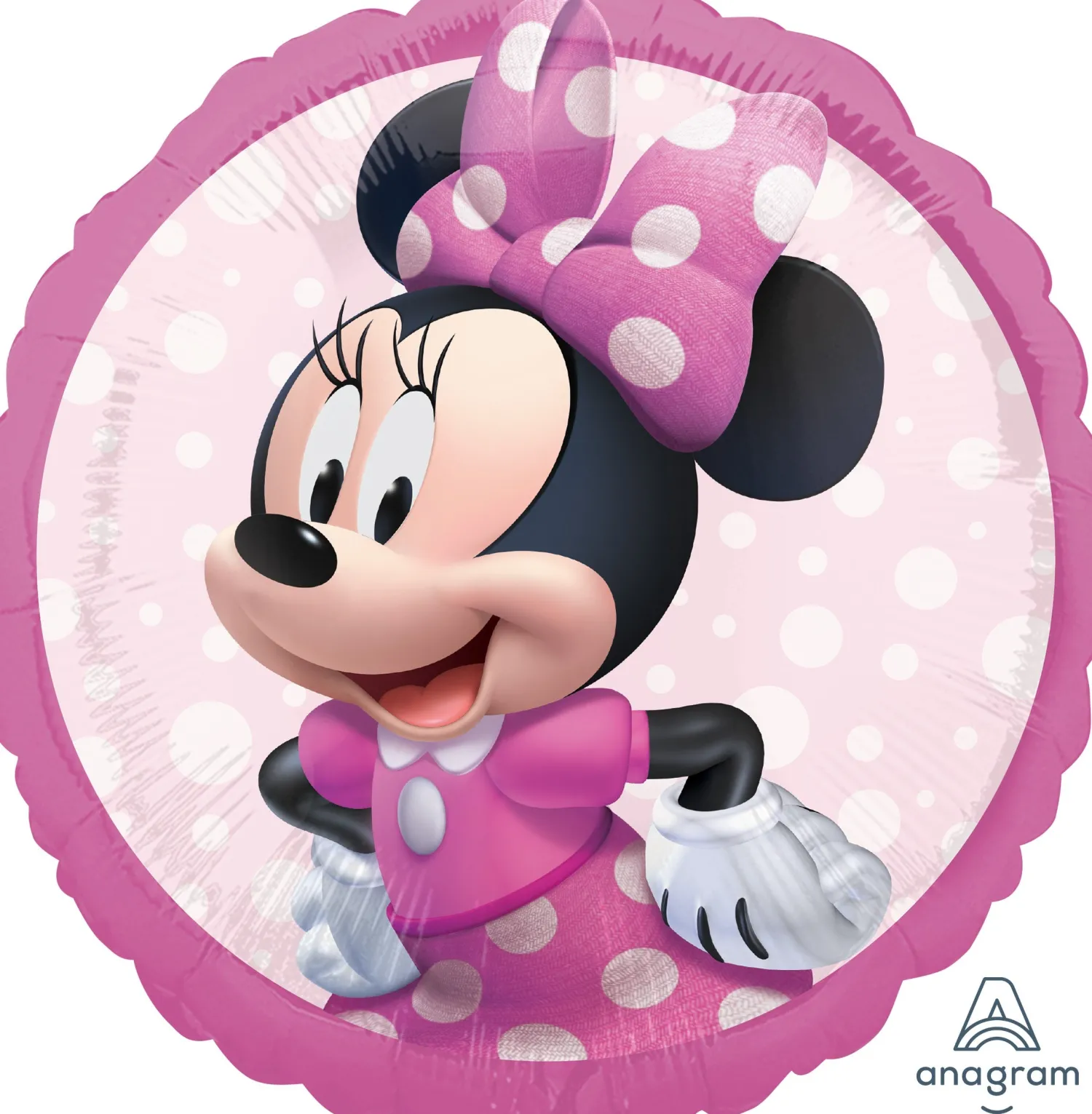Pienet Foliopallot|Vappu>Anagram International Inc, 7700 Anagram Drive, MN 55344-7307, USA, http://www.anagramballoons.com/ Minni Hiiri iloisena foliopallo