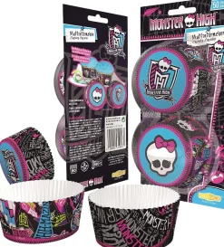 Muffinssivuoat Ja Kakkupaperit|Muut Juhlatarvikkeet>Dekoback GmbH, Flinsbacher Straße 1, 74921 Helmstadt-Bargen, www.dekoback.com Monster High muffinssivuoka 50kpl/pkt