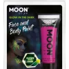 Kasvovärit|Halloween>Smiffys II Ltd., New Lane, Leeds, LS11 5DZ United Kingdom, www.smiffys.com Moon kasvovärituubi pimeässä hohtava violetti 12 ml