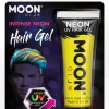 Joulu|Pimeässä Hohtavat Ja Uv-Tuotteet>Smiffys II Ltd., New Lane, Leeds, LS11 5DZ United Kingdom, www.smiffys.com Moon Neon UV hiusgeeli keltainen 20 ml