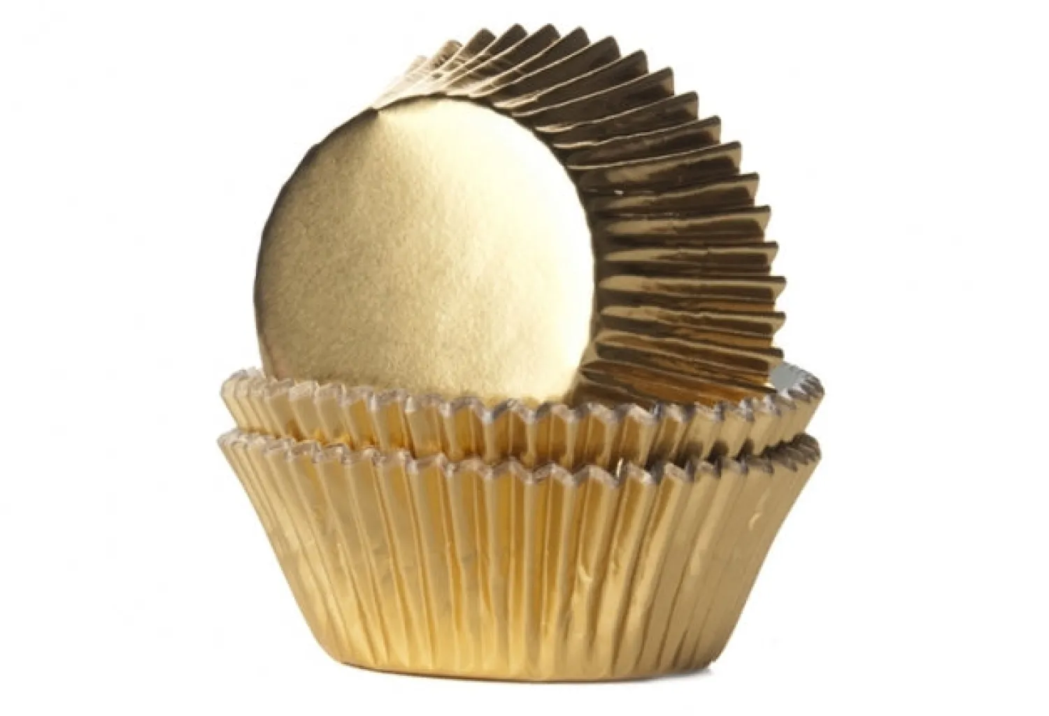 Muffinssivuoat Ja Kakkupaperit|Muut Juhlatarvikkeet>Confetti Oy, Moukarikuja 4 C 1, 4300 TUUSULA, www.confetti.fi Muffinivuoka, metallinhohtoinen kulta