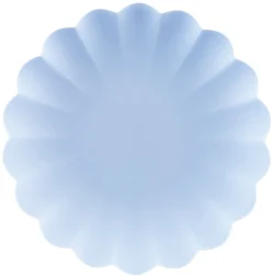 Lautaset|Värikattaus>PartyDeco sp. z o.o. sp. k., ul. Kolumba 1, 70-035 Szczecin, www.partydeco.com Muovilautanen v.sininen 22 x 22 cm uudelleenkäytettävä 4 kpl/pkt