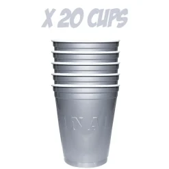 Värikattaus|Lasit Ja Mukit>Sarl Original Cup / Gérant Associé, 59 rue de Ponthieu, 75008 Paris, www.originalcup.com Muovimuki konepestävä hopeanvärinen 530 ml 20 kpl/pkt