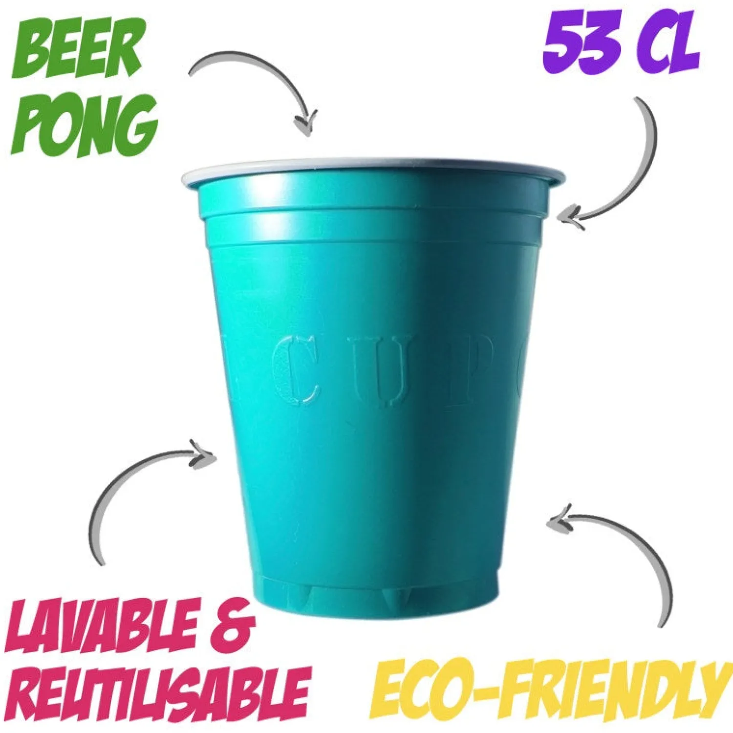 Värikattaus|Lasit Ja Mukit>Sarl Original Cup / Gérant Associé, 59 rue de Ponthieu, 75008 Paris, www.originalcup.com Muovimuki konepestävä kesävärit 530 ml 20 kpl/pkt