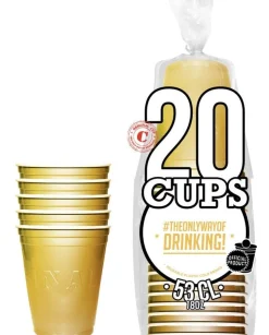 Värikattaus|Lasit Ja Mukit>Sarl Original Cup / Gérant Associé, 59 rue de Ponthieu, 75008 Paris, www.originalcup.com Muovimuki konepestävä kullanvärinen 530 ml 20 kpl/pkt