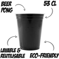 Värikattaus|Lasit Ja Mukit>Sarl Original Cup / Gérant Associé, 59 rue de Ponthieu, 75008 Paris, www.originalcup.com Muovimuki konepestävä musta 530 ml 20 kpl/pkt