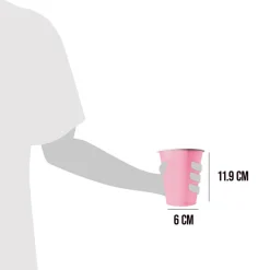 Värikattaus|Lasit Ja Mukit>Sarl Original Cup / Gérant Associé, 59 rue de Ponthieu, 75008 Paris, www.originalcup.com Muovimuki konepestävä vaaleanpunainen 530 ml 20 kpl/pkt