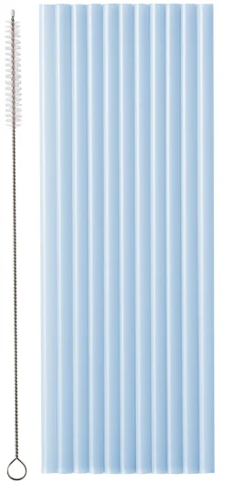 Juomatarvikkeet|Värikattaus>PartyDeco sp. z o.o. sp. k., ul. Kolumba 1, 70-035 Szczecin, www.partydeco.com Muovipilli uudelleenkäytettävä puhdistusharjalla 23 cm v.sininen 12 kpl/pkt