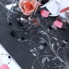Häät|Häät>PartyDeco sp. z o.o. sp. k., ul. Kolumba 1, 70-035 Szczecin, www.partydeco.com Musta organza hopeakuviolla 900 x 36 cm