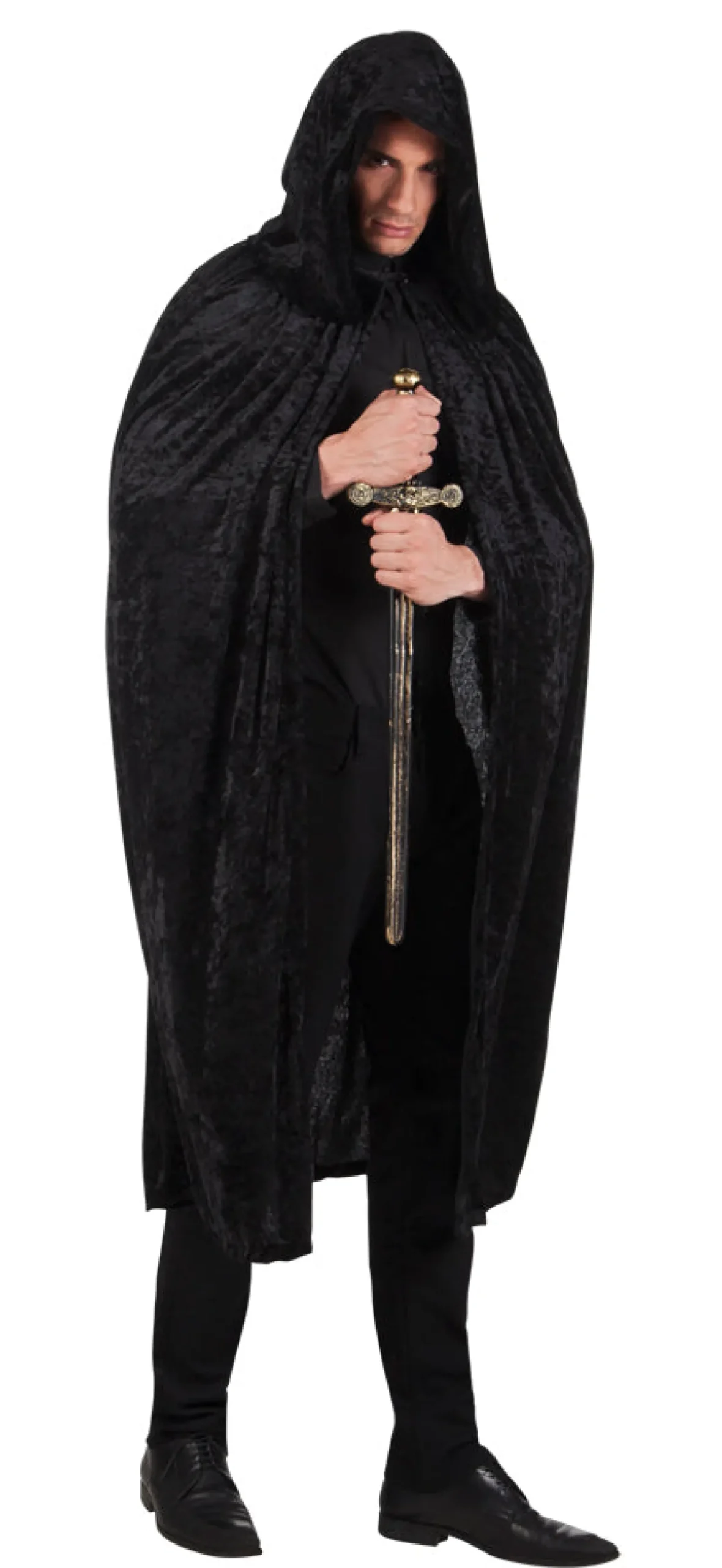 Muut Asusteet|Halloween>Boland Party Partners, P. O. Box 518, AK ALPHEN A/D RIJN, https://boland.eu Musta viitta hupulla 170 cm