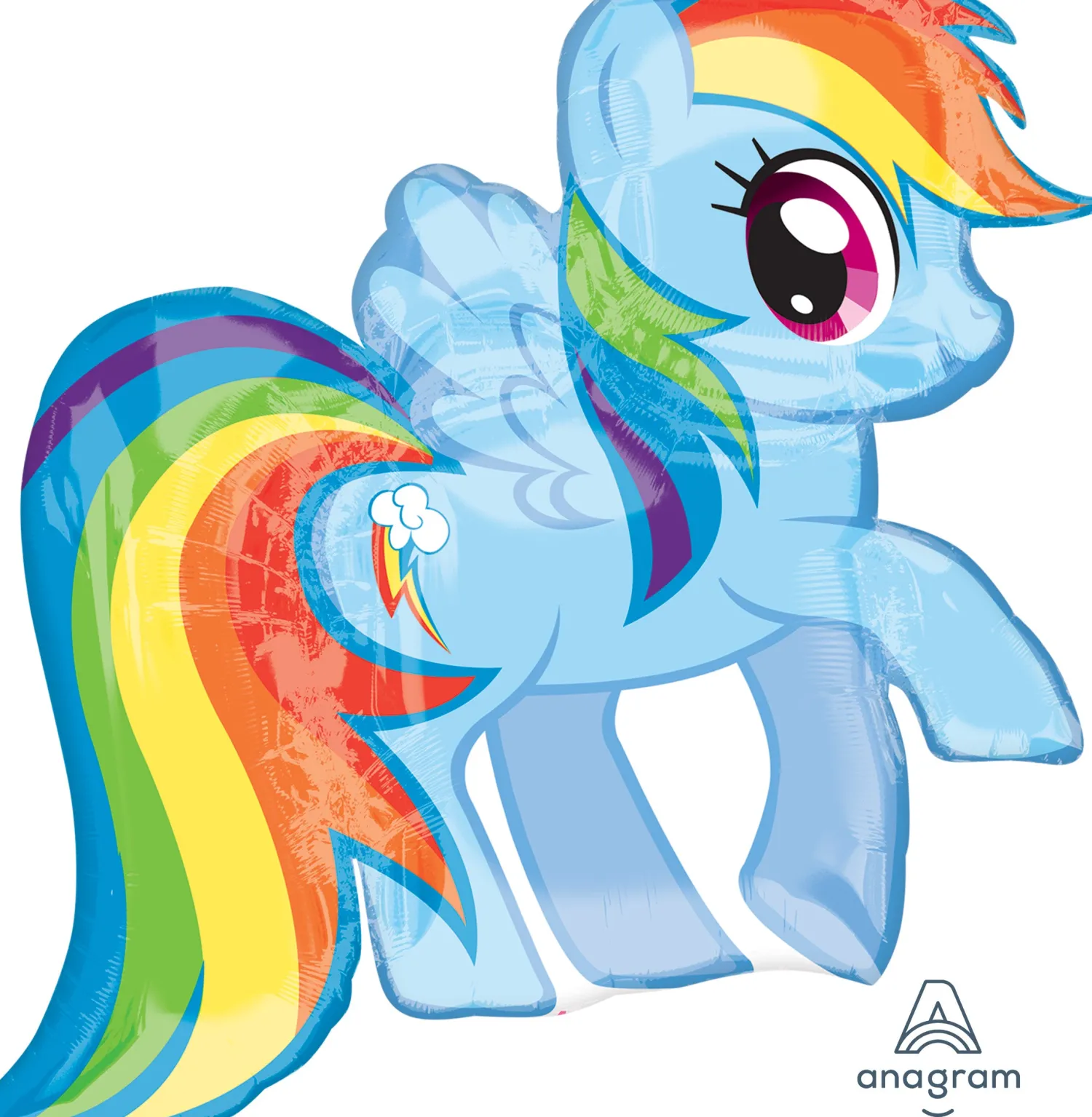 Muotofoliopallot|My Little Pony>Anagram International Inc, 7700 Anagram Drive, MN 55344-7307, USA, http://www.anagramballoons.com/ My Little Pony sateenkaari muotofoliopallo