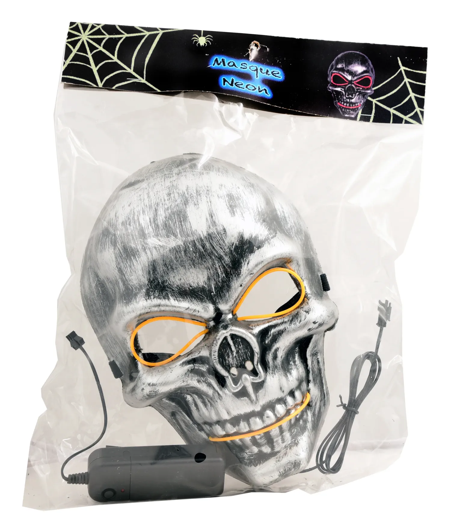 Naamarit Ja Silmikot|Halloween>Goodmark Europe NV, Industrielaan 15, 8520 Kuurne, www.goodmarkgroup.com Naamari halloween neon lajitelmatuote, 3 erilaista