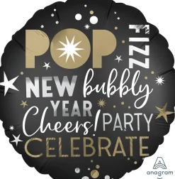 Pienet Foliopallot|Uusi Vuosi>Anagram International Inc, 7700 Anagram Drive, MN 55344-7307, USA, http://www.anagramballoons.com/ New Year Party foliopallo
