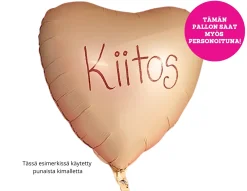 Pienet Foliopallot|Yksiväriset Foliopallot>Grabo Intl Srl, Via del Lavoro 33, 47853 CORIANO, ITALY, www.graboballoons.com Nude sydän foliopallo
