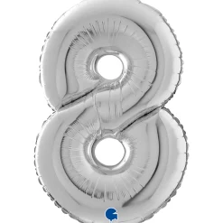 Numerofoliopallot>Grabo Intl Srl, Via del Lavoro 33, 47853 CORIANO, ITALY, www.graboballoons.com Numerofolio 8 hopeanvärinen 70 cm