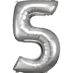 Numerofoliopallot>Riethmüeller Numerofolio 5 hopeanvärinen 86 cm