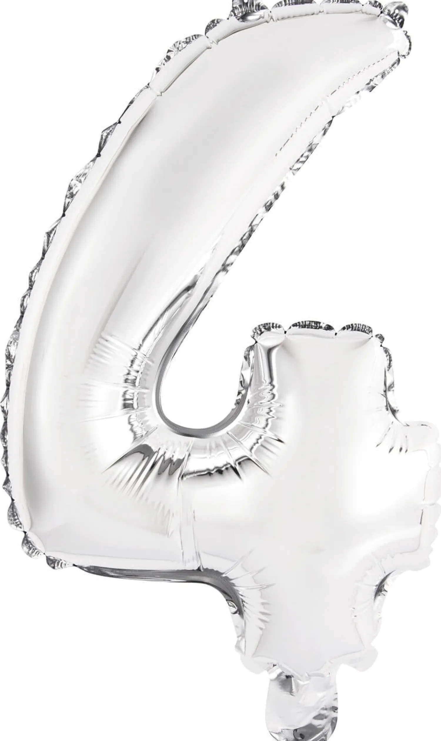 Numerofoliopallot>Riethmüeller Numerofolio 4 hopeanvärinen puhallettava 35 cm