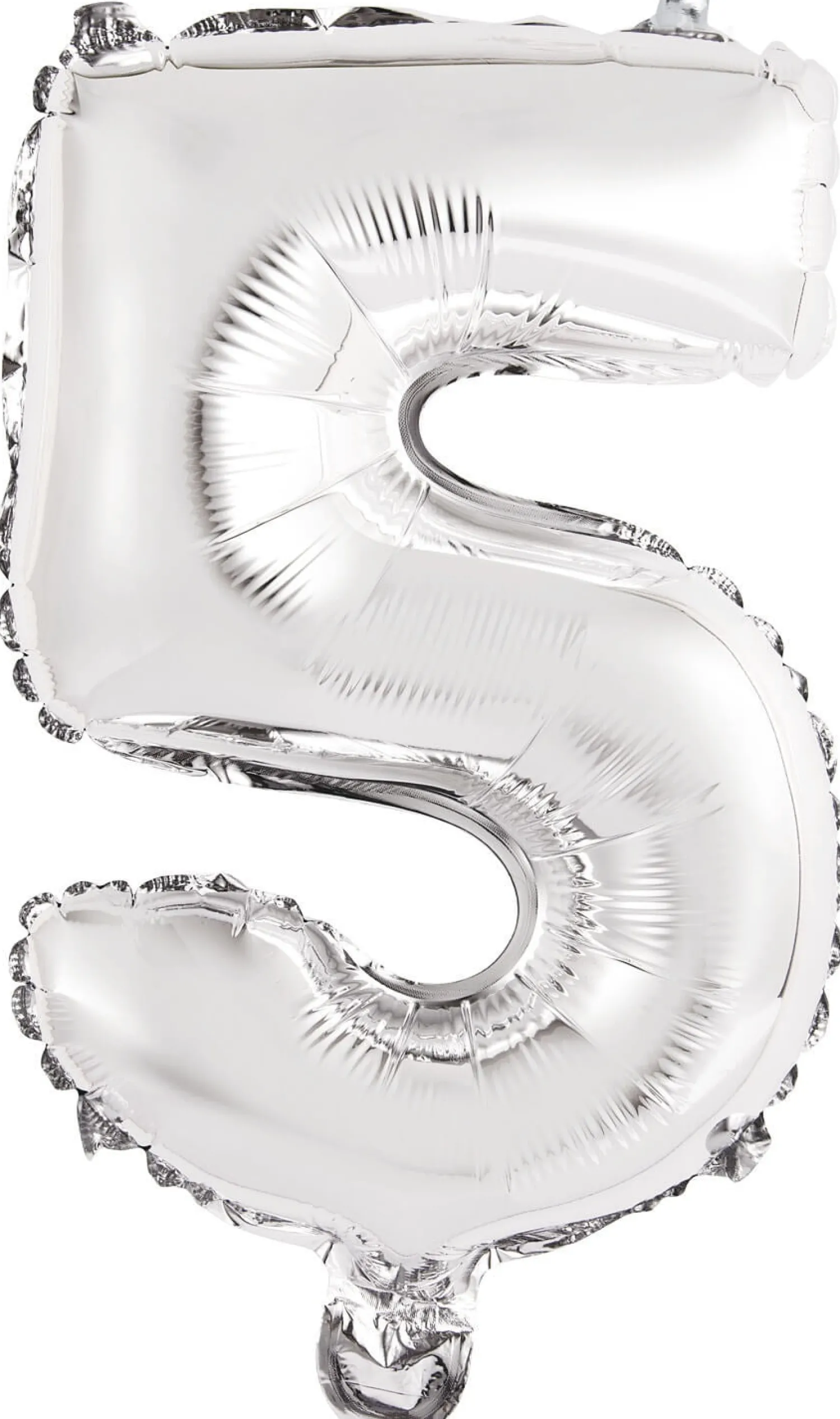 Numerofoliopallot>Riethmüeller Numerofolio 5 hopeanvärinen puhallettava 35 cm