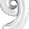 Numerofoliopallot>Riethmüeller Numerofolio 9 hopeanvärinen puhallettava 35 cm