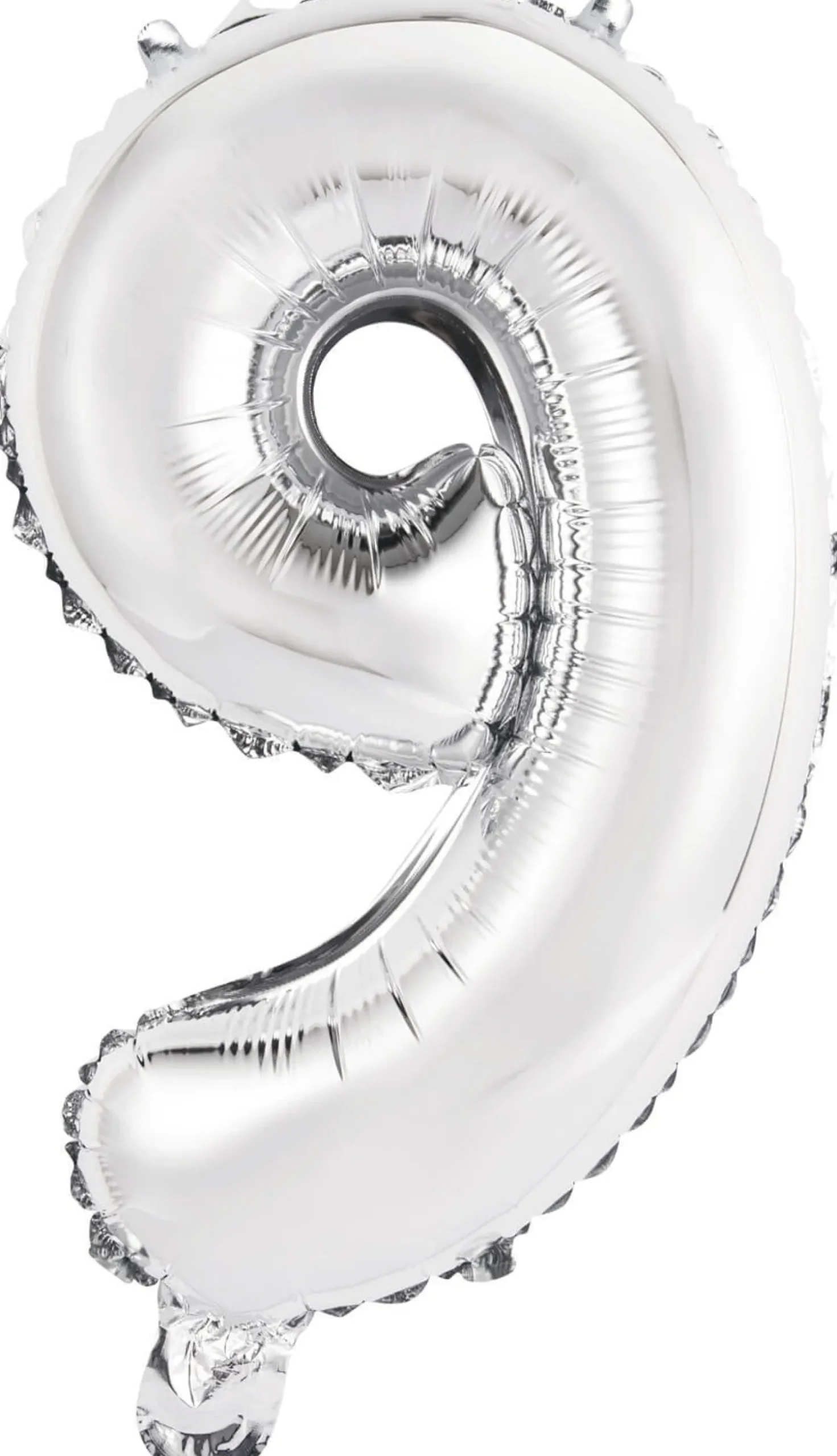 Numerofoliopallot>Riethmüeller Numerofolio 9 hopeanvärinen puhallettava 35 cm