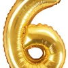 Numerofoliopallot|Erikoisilmapallot>PartyDeco sp. z o.o. sp. k., ul. Kolumba 1, 70-035 Szczecin, www.partydeco.com Numerofolio 6 kullanvärinen ilmatäytteinen 35 cm