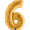 Numerofoliopallot>Grabo Numerofolio 6 kullanvärinen puhallettava 35 cm