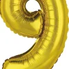 Numerofoliopallot>Riethmüeller Numerofolio 9 kullanvärinen puhallettava 35 cm