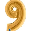 Numerofoliopallot>Grabo Numerofolio 9 kullanvärinen puhallettava 35 cm