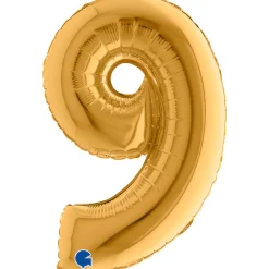 Numerofoliopallot>Grabo Numerofolio 9 kullanvärinen puhallettava 35 cm