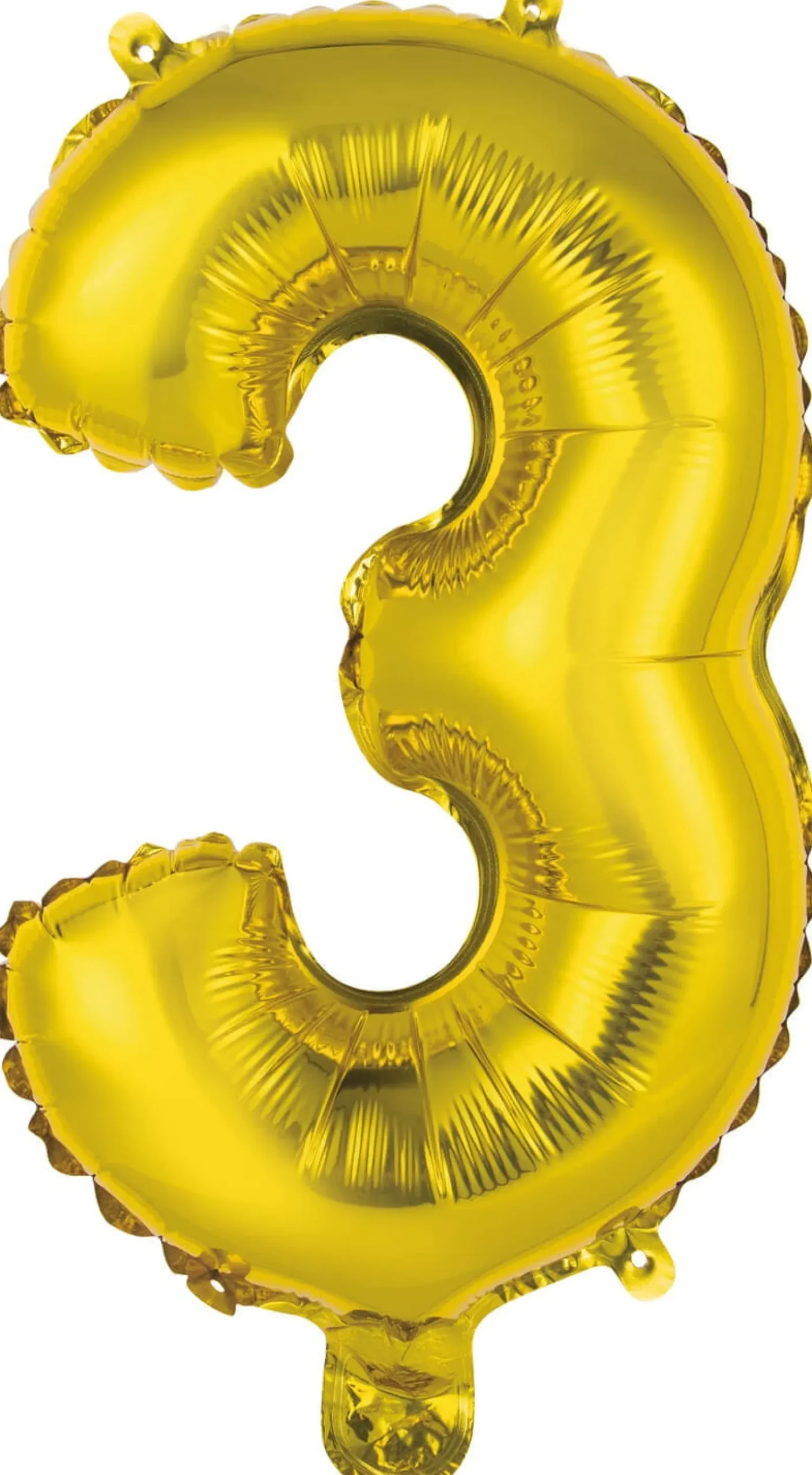 Erikoisilmapallot>Riethmüeller Numerofolio 3 kullanvärinen puhallettava 35 cm