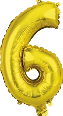 Erikoisilmapallot>Riethmüeller Numerofolio 6 kullanvärinen puhallettava 35 cm