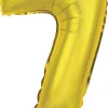 Erikoisilmapallot>Riethmüeller Numerofolio 7 kullanvärinen puhallettava 35 cm