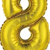 Erikoisilmapallot>Riethmüeller Numerofolio 8 kullanvärinen puhallettava 35 cm