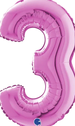 Numerofoliopallot>Grabo Intl Srl, Via del Lavoro 33, 47853 CORIANO, ITALY, www.graboballoons.com Numerofolio 3 pinkki 70 cm