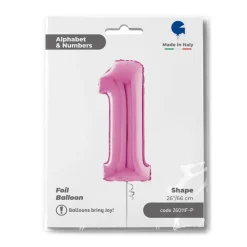 Numerofoliopallot>Grabo Intl Srl, Via del Lavoro 33, 47853 CORIANO, ITALY, www.graboballoons.com Numerofolio 1 pinkki 70 cm