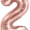 Numerofoliopallot>PartyDeco sp. z o.o. sp. k., ul. Kolumba 1, 70-035 Szczecin, www.partydeco.com Numerofolio 2 ruusukullanvärinen ilmatäytteinen 35 cm