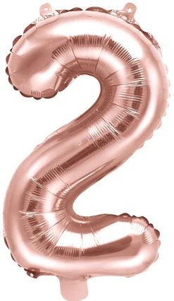 Numerofoliopallot>PartyDeco sp. z o.o. sp. k., ul. Kolumba 1, 70-035 Szczecin, www.partydeco.com Numerofolio 2 ruusukullanvärinen ilmatäytteinen 35 cm