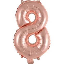 Numerofoliopallot>Riethmüeller Numerofolio 8 ruusukullanvärinen puhallettava 35 cm