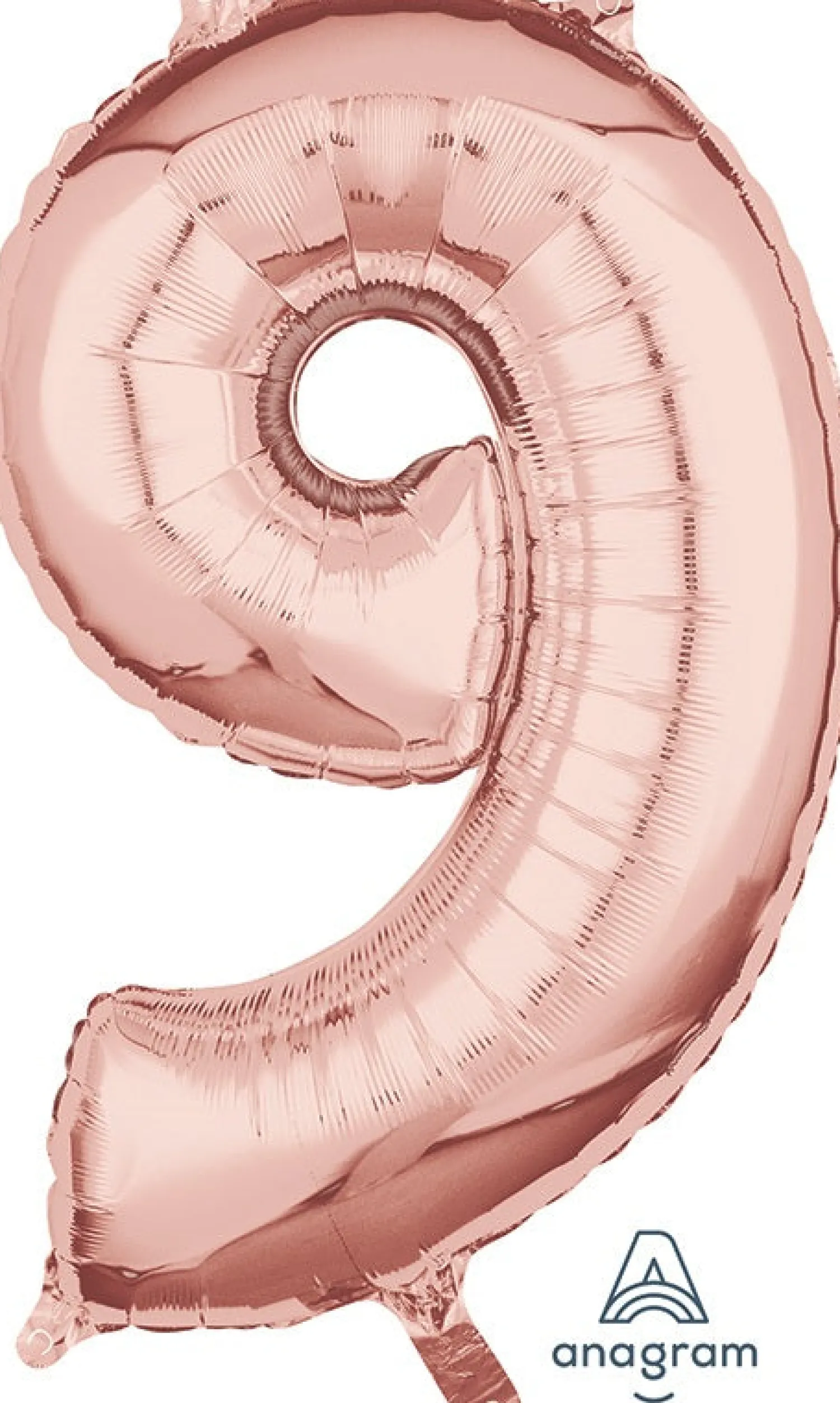 Numerofoliopallot>Anagram International Inc, 7700 Anagram Drive, MN 55344-7307, USA, http://www.anagramballoons.com/ Numerofolio 9 ruusukulta 66 cm