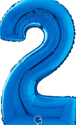 Numerofoliopallot>Grabo Intl Srl, Via del Lavoro 33, 47853 CORIANO, ITALY, www.graboballoons.com Numerofolio 2 sininen 70 cm